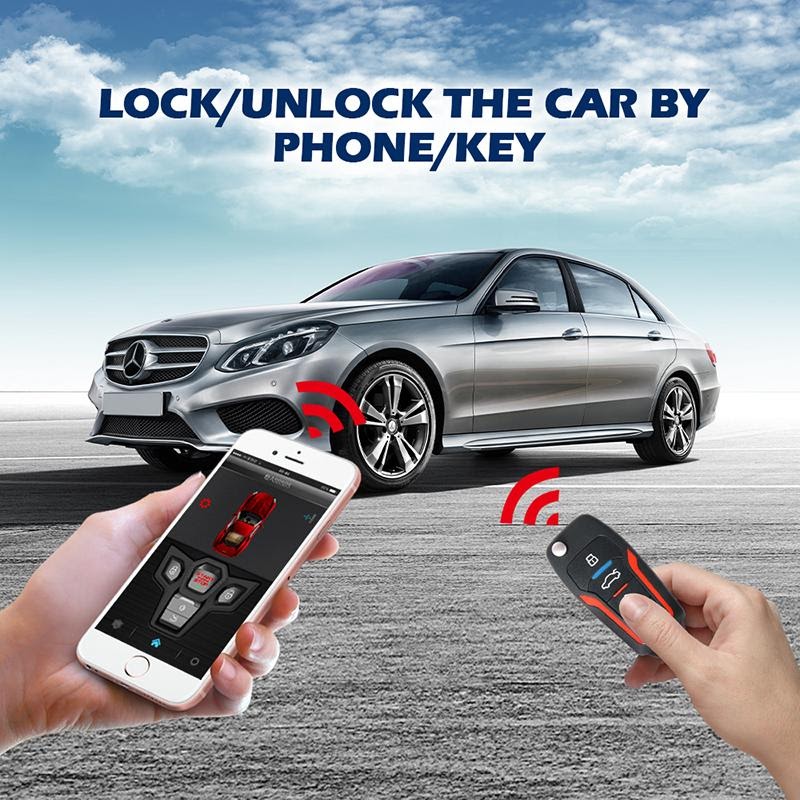 SmartPhone Control Car Alarm System lock unlock 