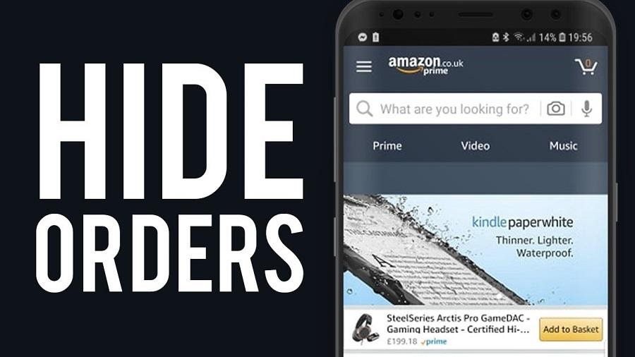 no hide orders on amazon mobile app