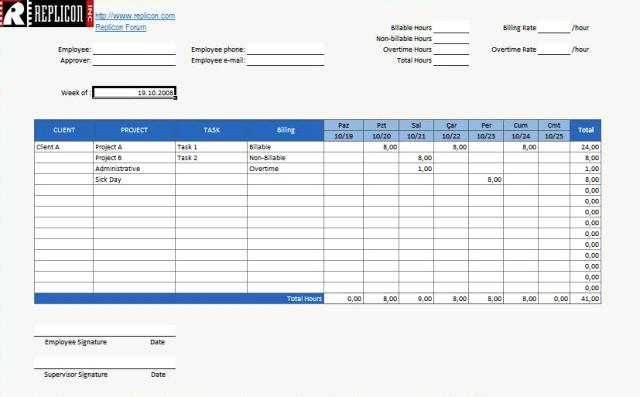 Things to Consider When Making a Personalized Excel Timesheet Template ...