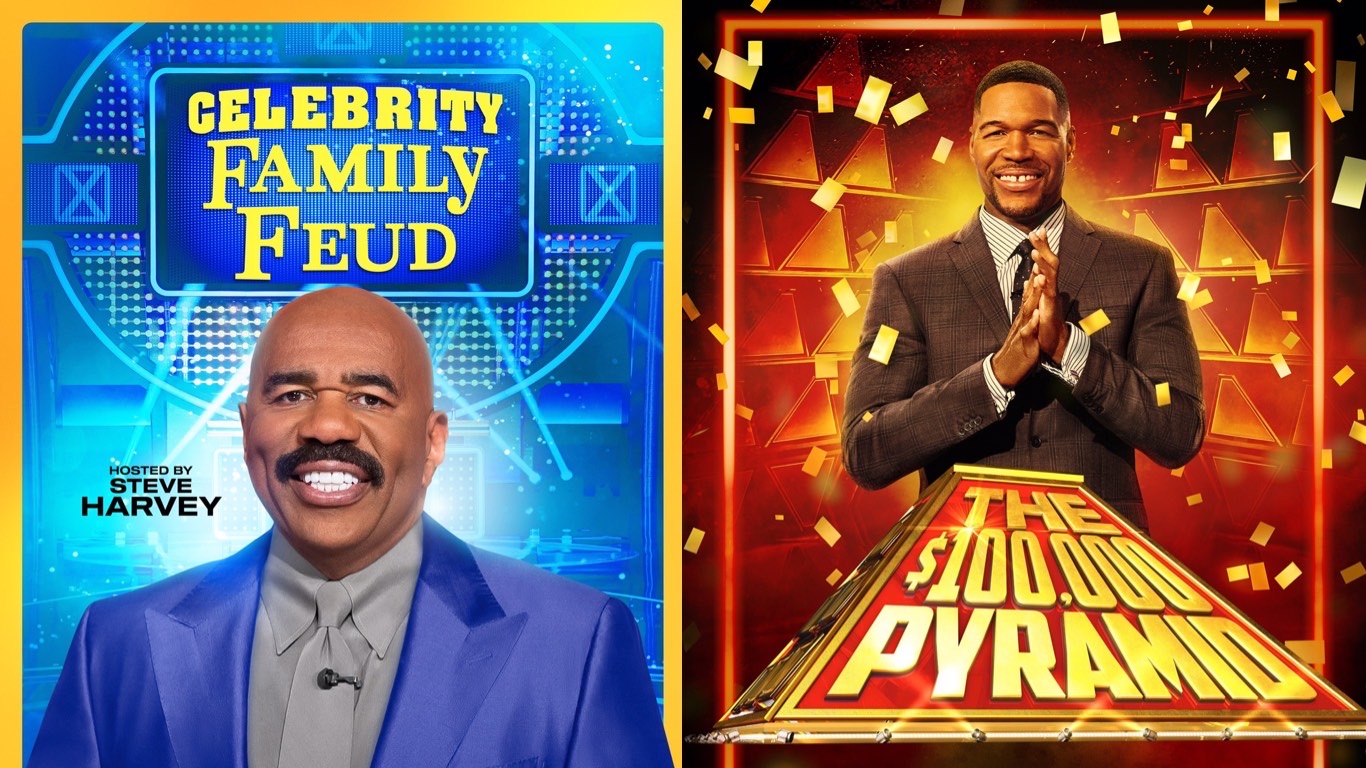 Sunday Ratings ‘Celebrity Family Feud' and 'The 100,000 Pyramid' on